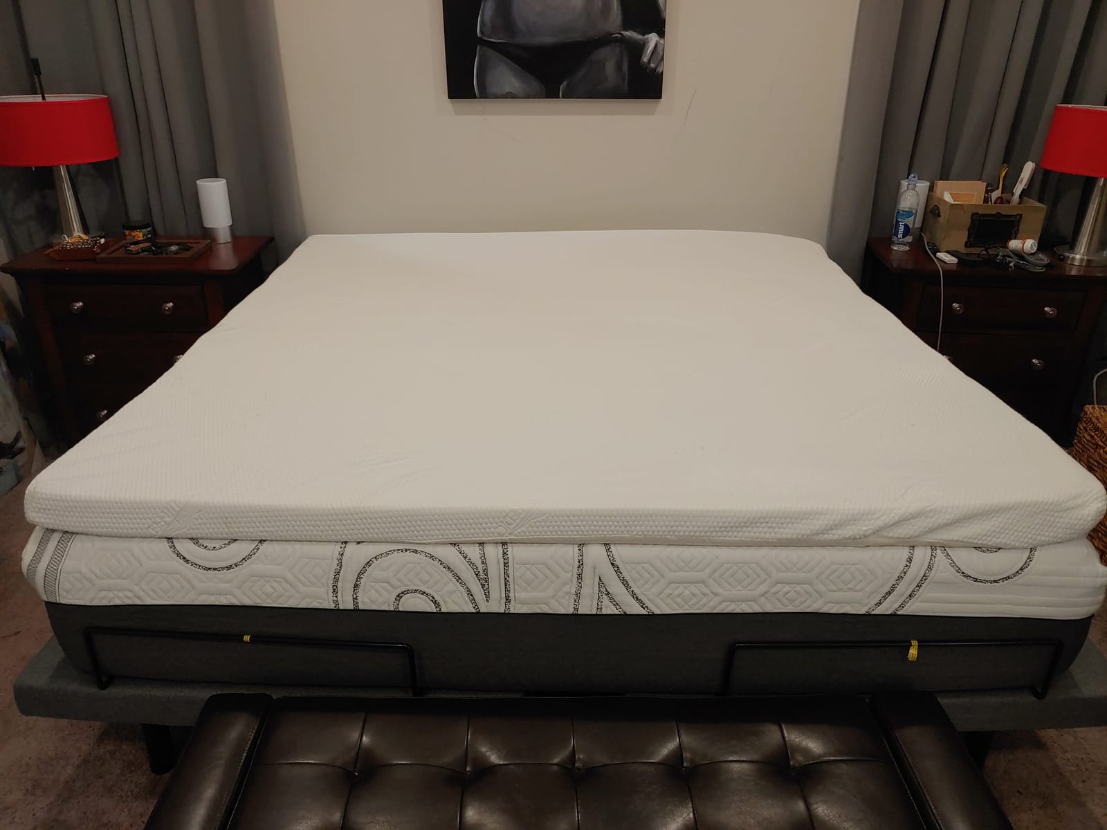 Tempur-Cloud 2-Inch Mattress Topper, Queen,White customer photo 2