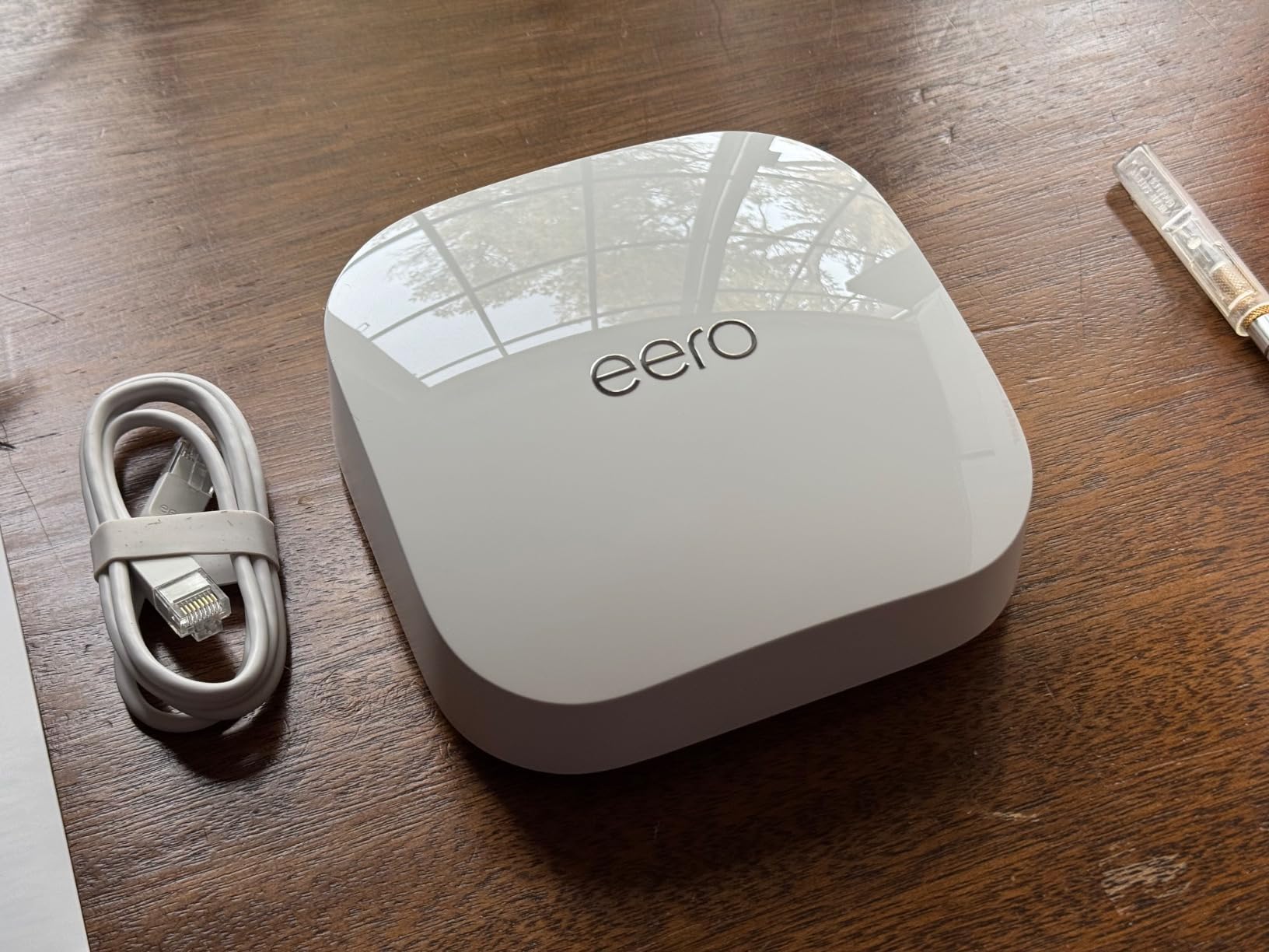 Like-New Amazon eero Pro 6E mesh wifi router - Supports internet plans up to 2.5 Gbps, Coverage up to 2,000 sq. ft., Connect 100+ devices, 1-pack customer photo 2