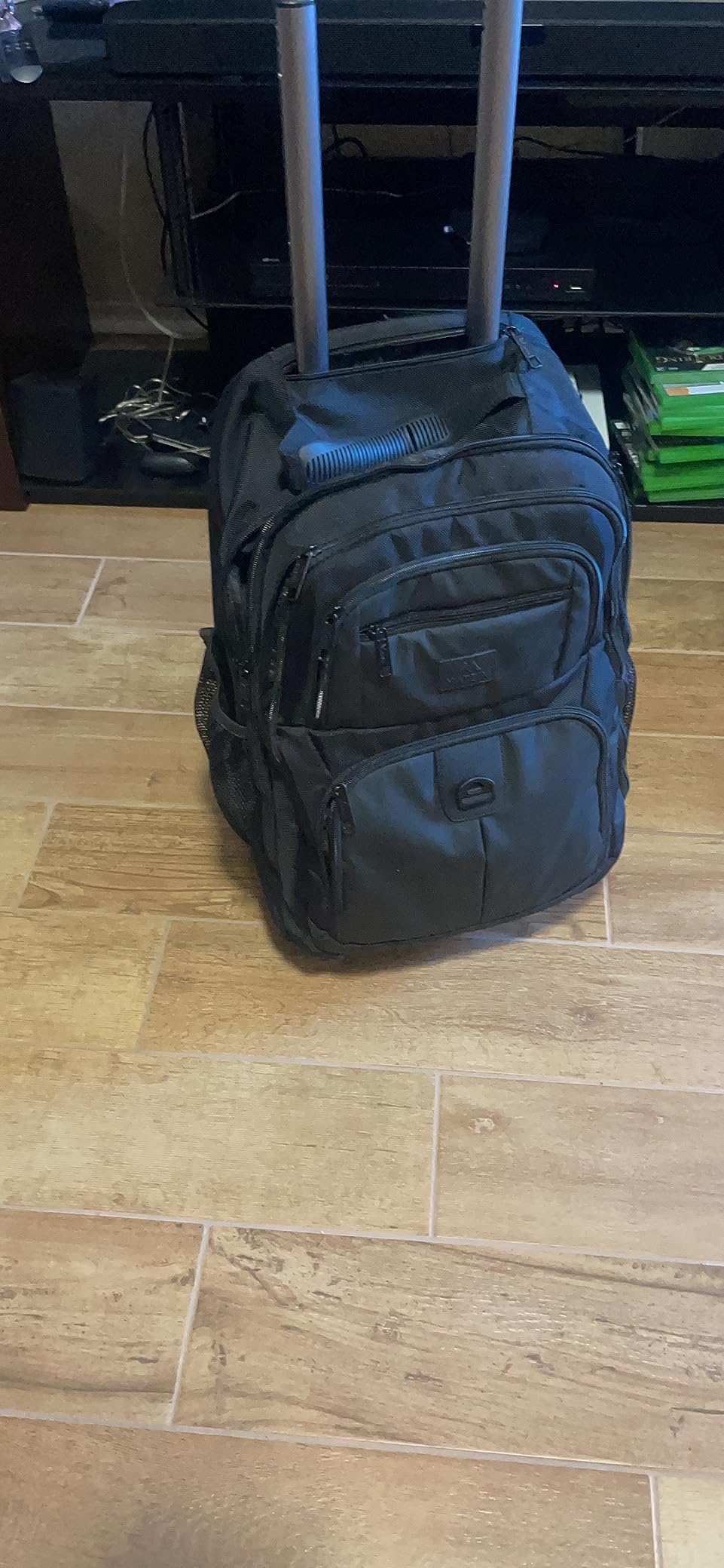 MATEIN 18 inch Roller Backpack, Rolling Computer Bag with 4 Spinner Wheels customer photo 2