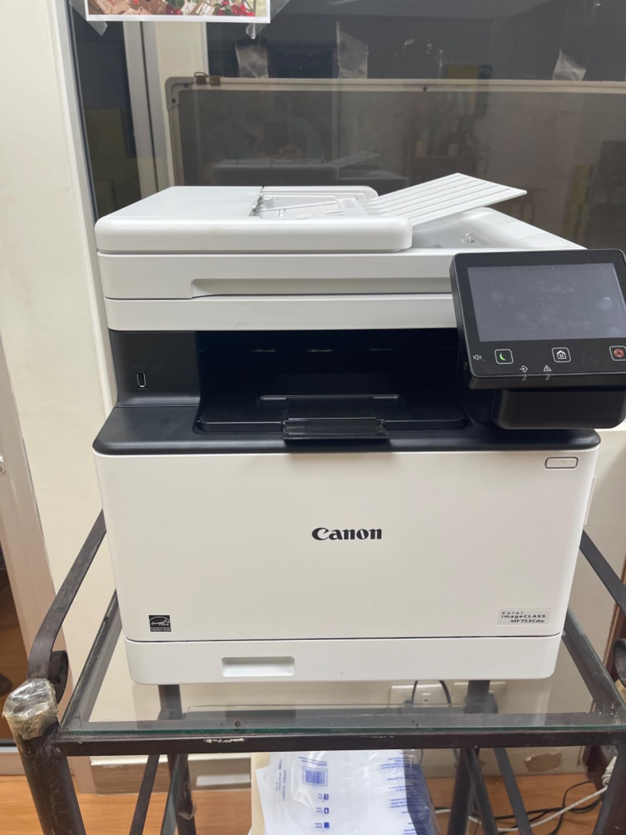 Canon imageCLASS MF753Cdw Wireless Duplex Color Laser All-in-One Printer, Scanner, Copier, Fax, 35 PPM, White customer photo 2