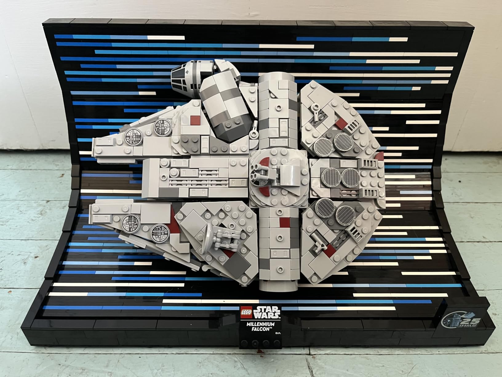 LEGO Star Wars Millennium Falcon 25th Anniversary Collectible - DIY Building Set for Adults, Men & Women, Ages 18+ - A New Hope Model with Display Stand - Star Wars Gift - 75375 customer photo 2