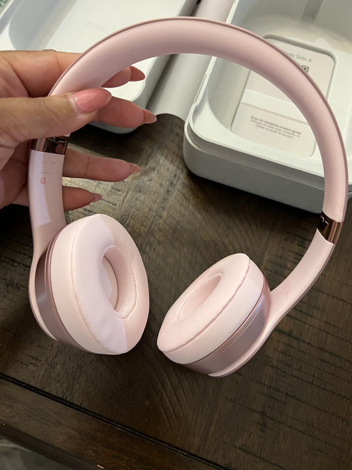 Beats Solo 4 - Wireless On-Ear Bluetooth Headphones, Up to 50-Hour Battery Life, Ultra-Lightweight Comfort, Powerful and Balanced Sound, Apple & Android Compatible - Slate Blue customer photo 1