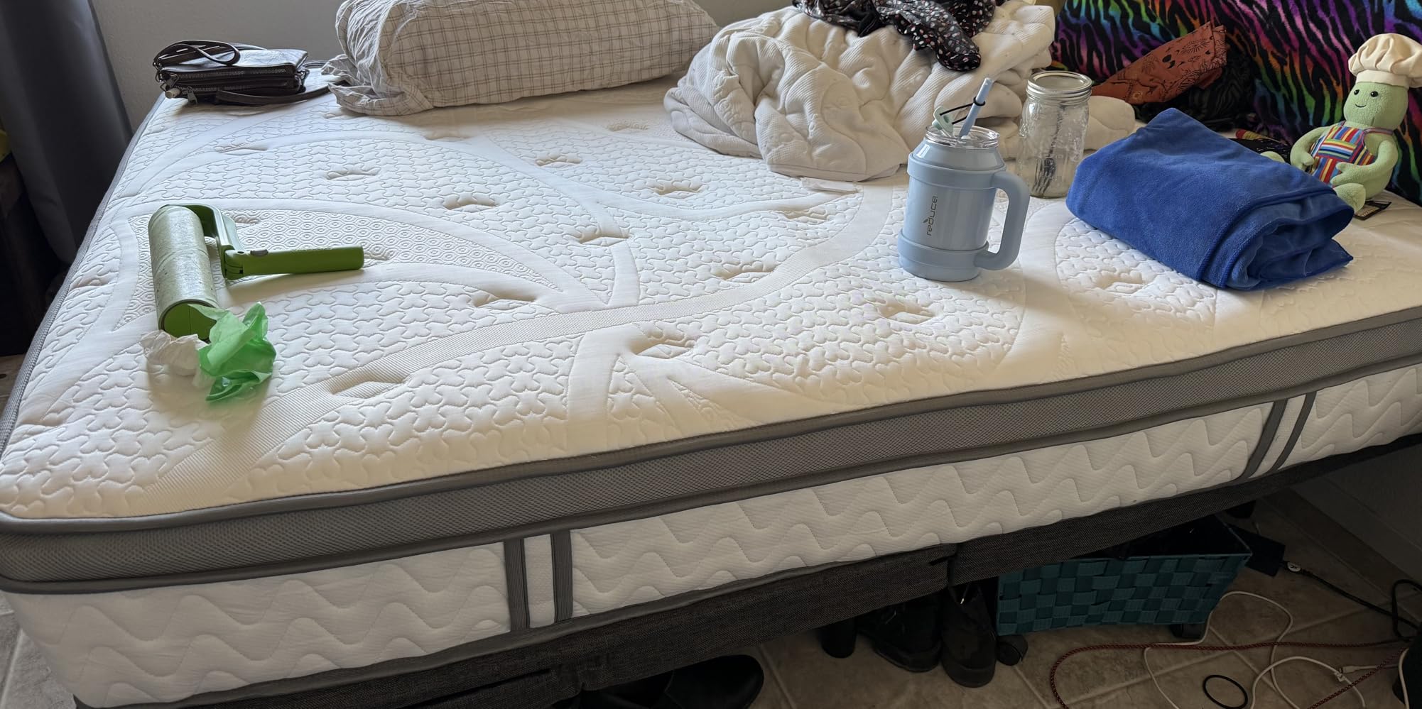 SLEEP100 Firm Queen Mattress 12 Inches - Cooling 5-Zone Deep Sleep Mattress with Extra Lumbar & Shoulder Support, Hotel Collection Hybrid Single Mattresses Pain Relief - Fiberglass Free customer photo 2
