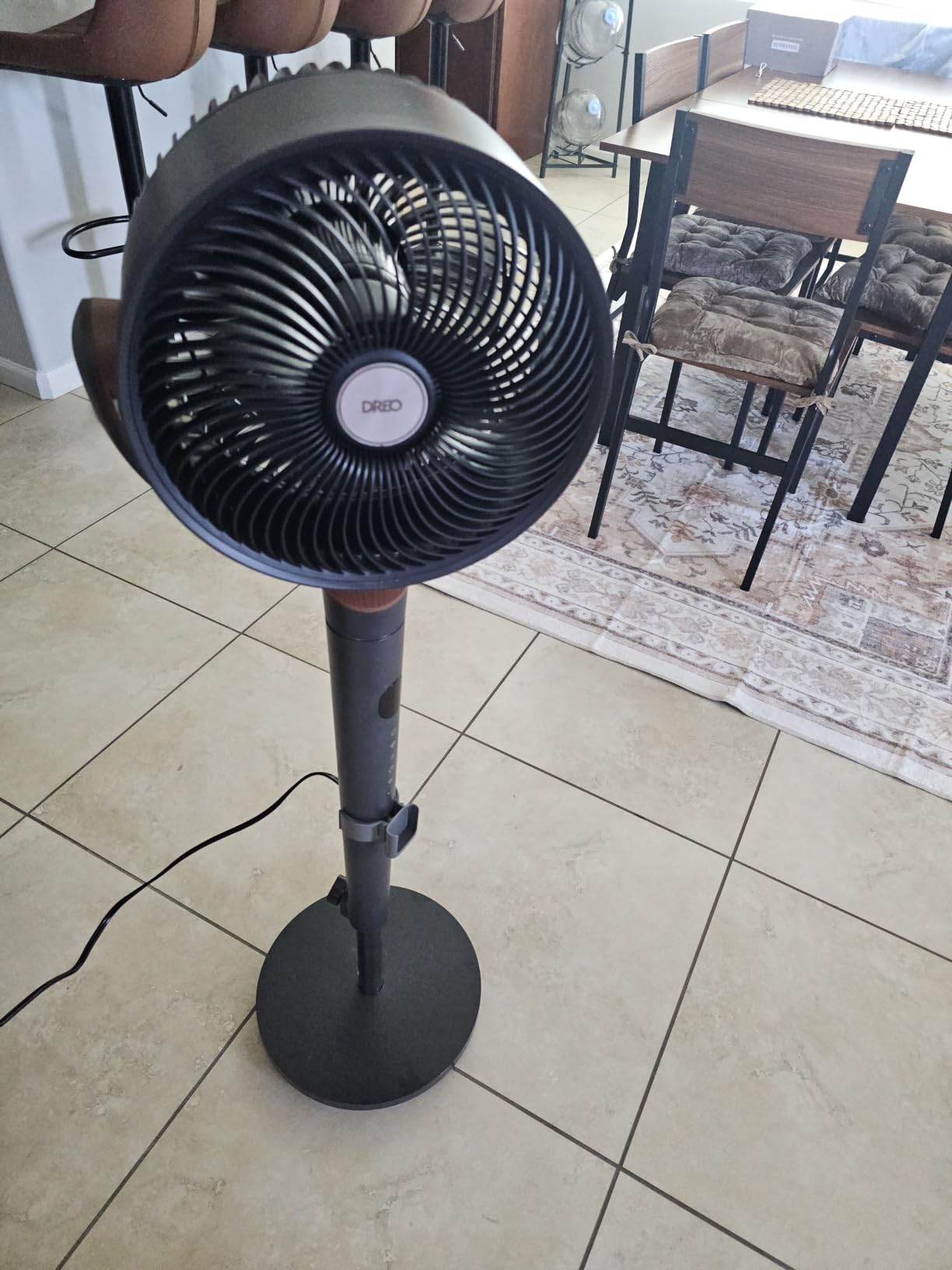 DREO Fan for Bedroom, Standing Oscillating Fan for Whole Room, Quiet Fan customer photo 2