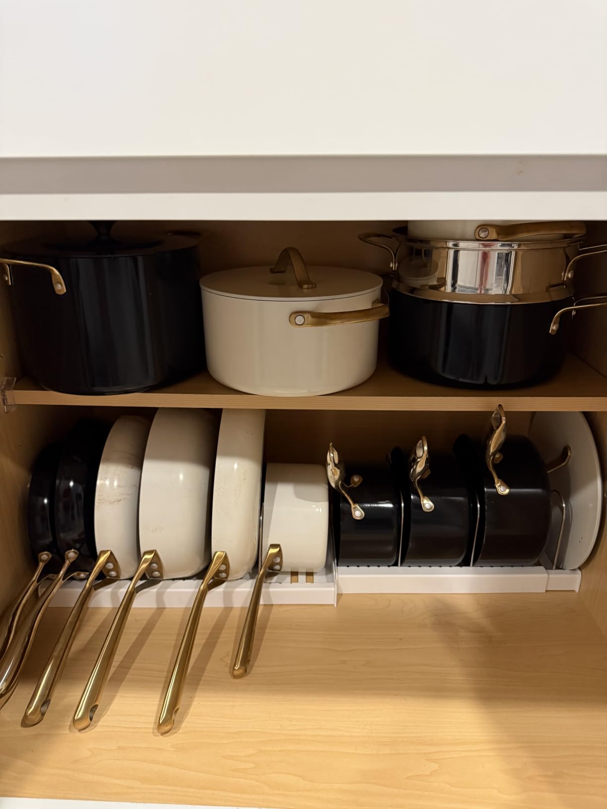 Mustorn 2 Pack Pots and Pans Organizer Under Cabinet, 22