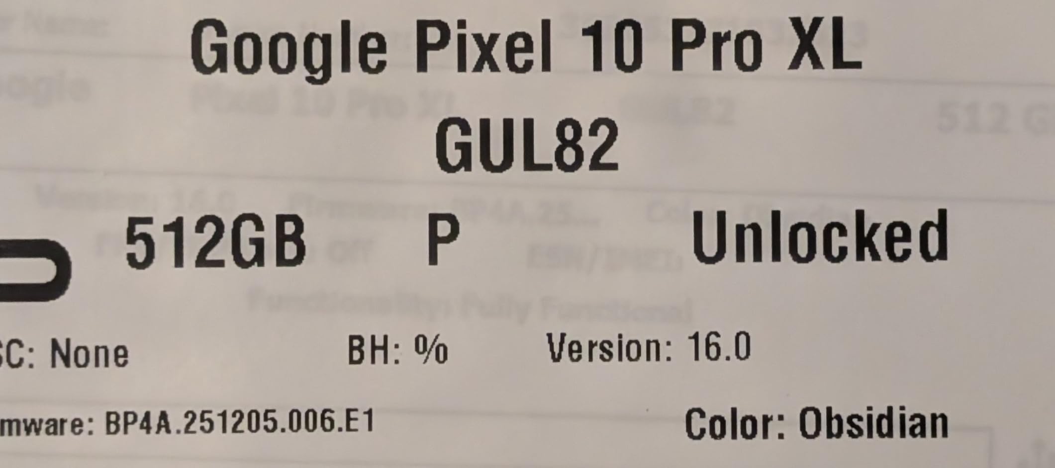 Google Pixel 10 Pro XL 2025, 512GB, Moonstone - Unlocked customer photo 1