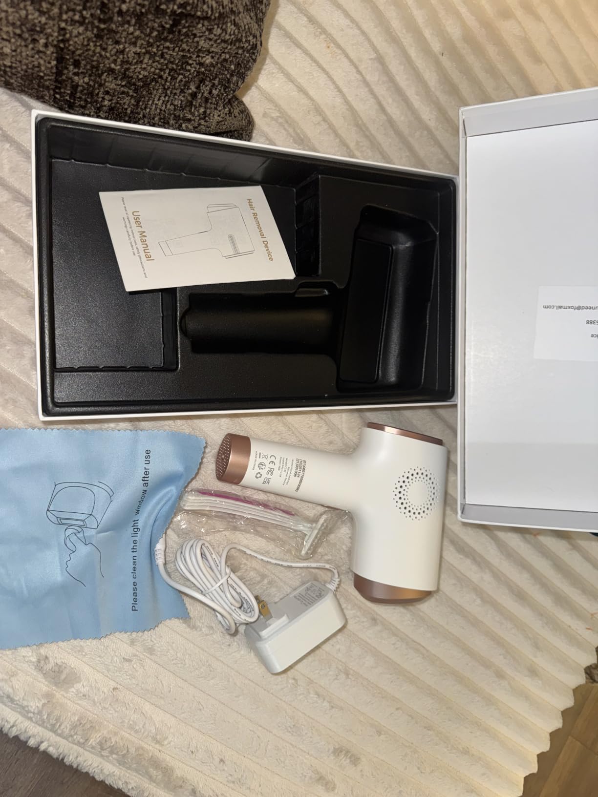 Ubroo IPL Laser Hair Removal Device, 21J Energy, 41°F Ice Cooling customer photo 2