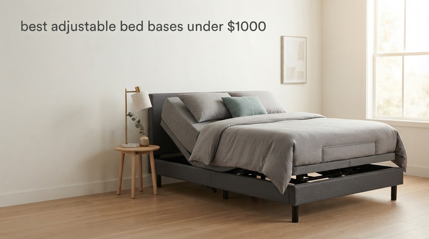 10 Best Adjustable Bed Bases Under $1000 (October 2026)
