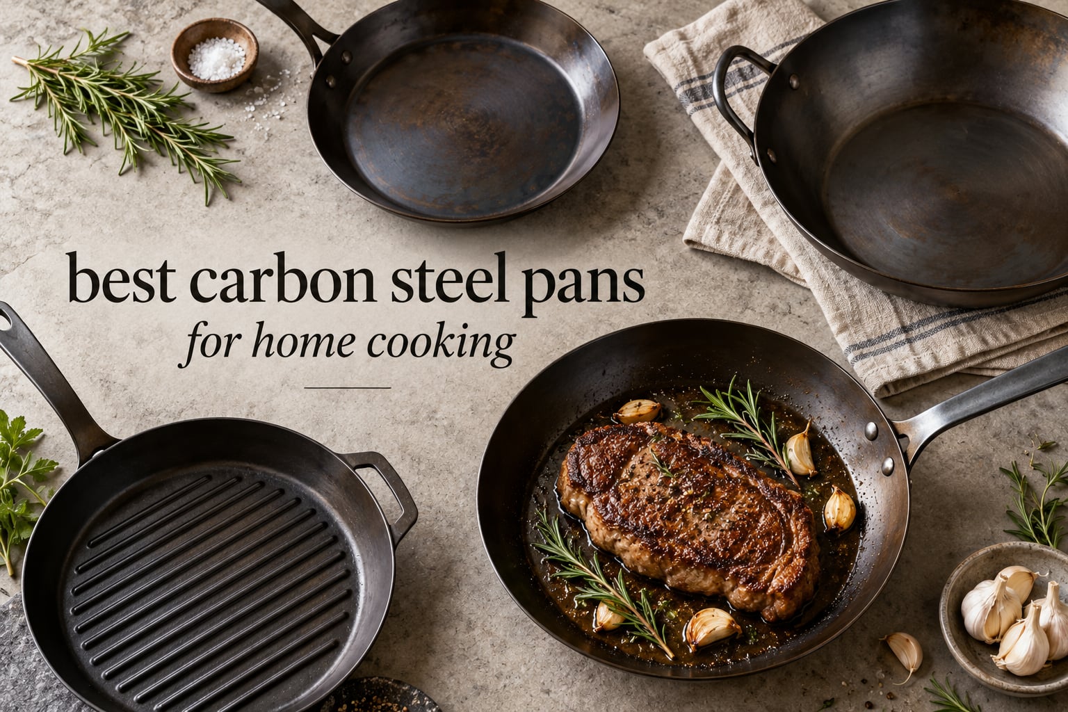 best carbon steel pans for home cooking