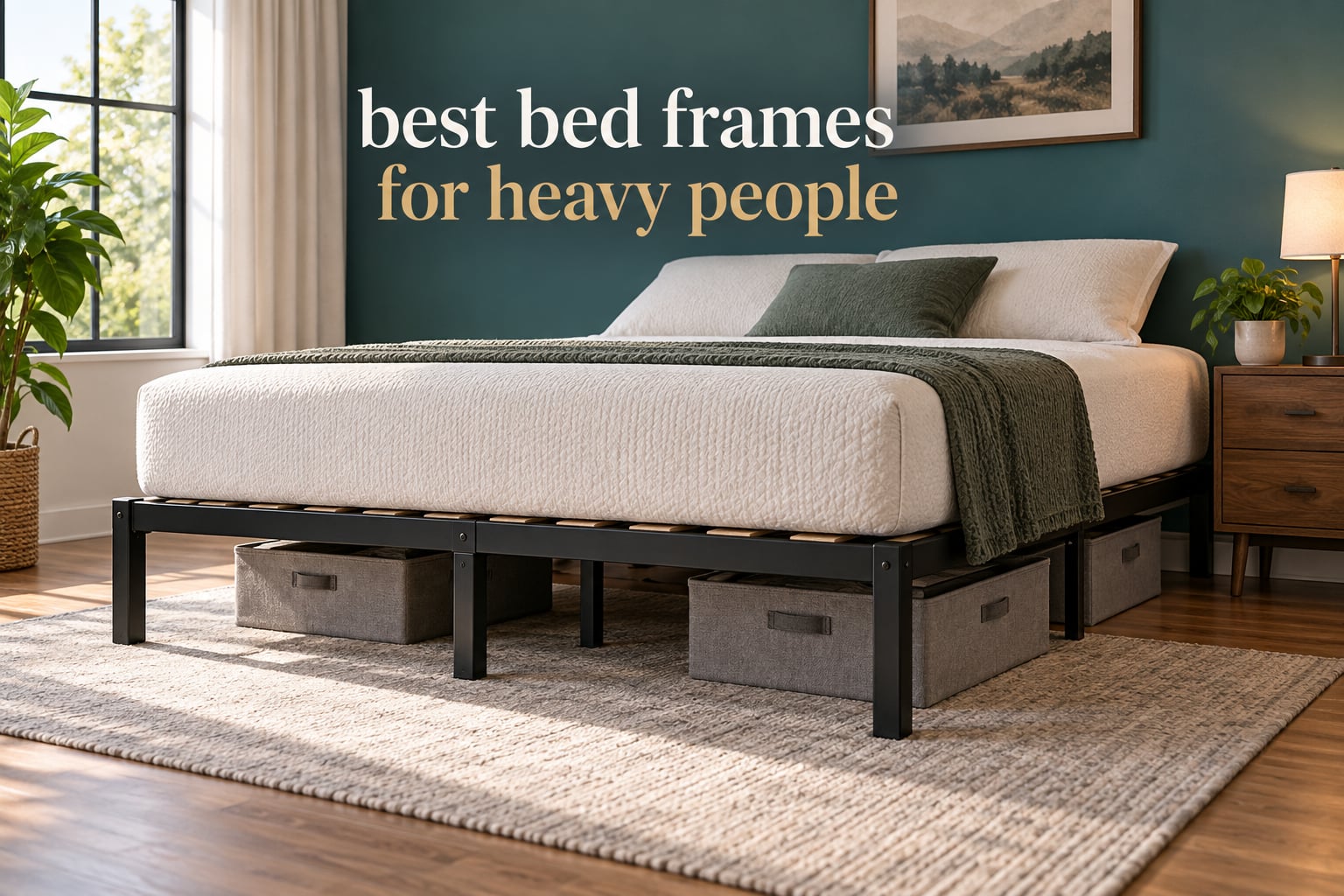 best bed frames for heavy people